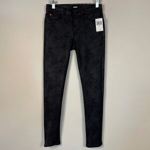 NWT Hudson Nico Midrise Super Skinny Jeans for women in black, size 25.